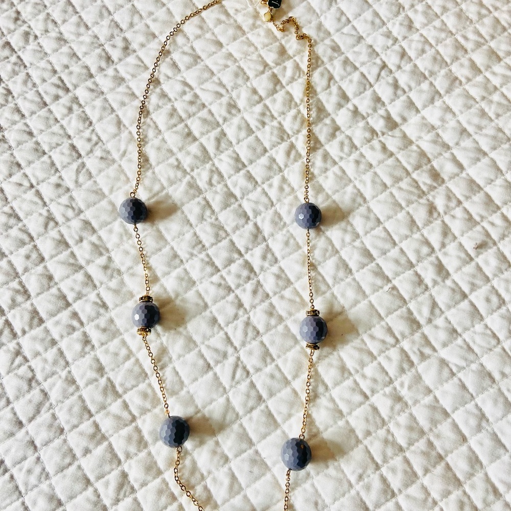 Long JCrew Necklace-Periwinkle